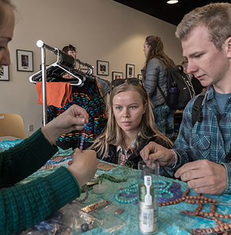 DU community members show off homemade goods at DU Maker's Market.